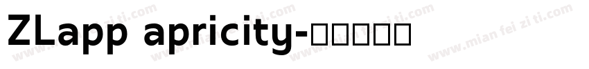 ZLapp apricity字体转换